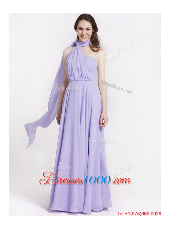 2016 Summer Beautiful Ruching Lavender Prom Dresses in Lavender