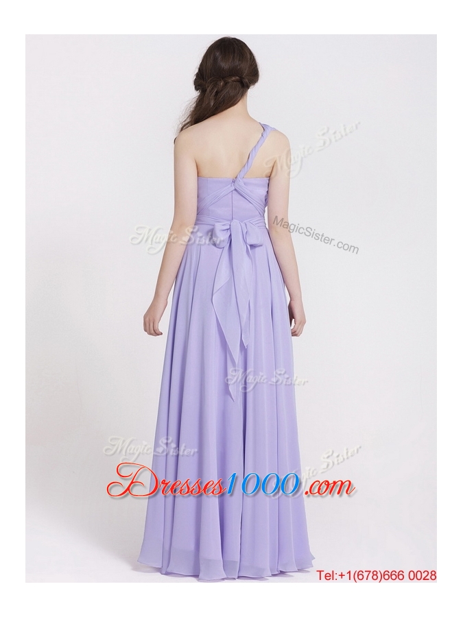 2016 Summer Beautiful Ruching Lavender Prom Dresses in Lavender