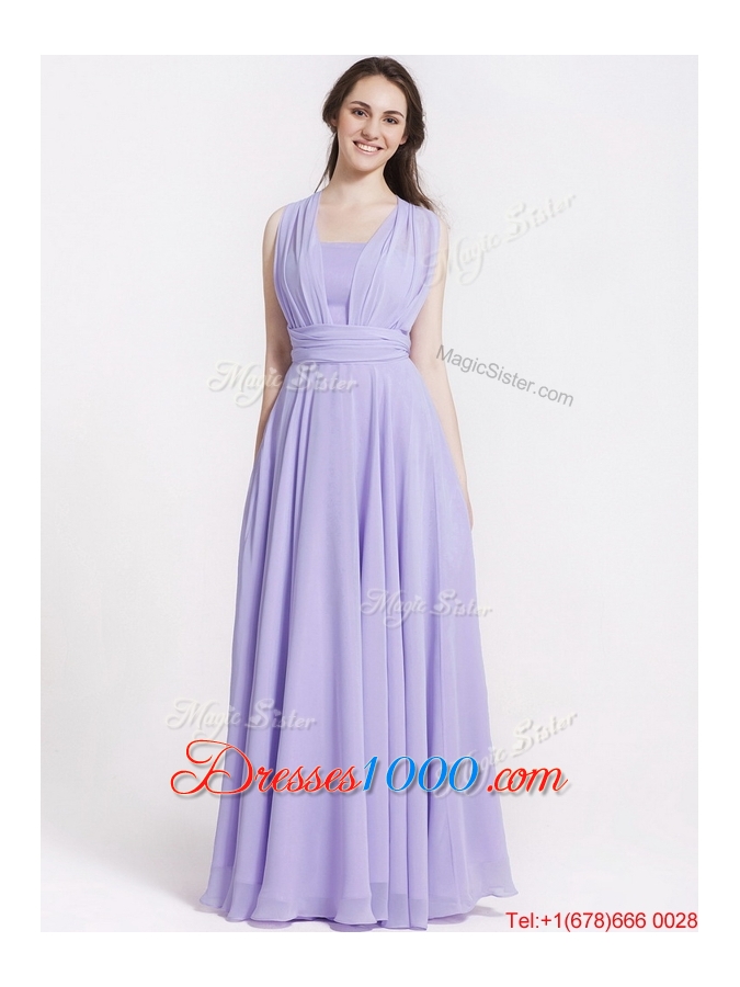 2016 Summer Beautiful Ruching Lavender Prom Dresses in Lavender