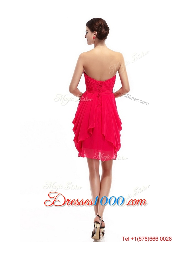 Fashionable Hand Made Flowers Prom Dresses with Sweetheart