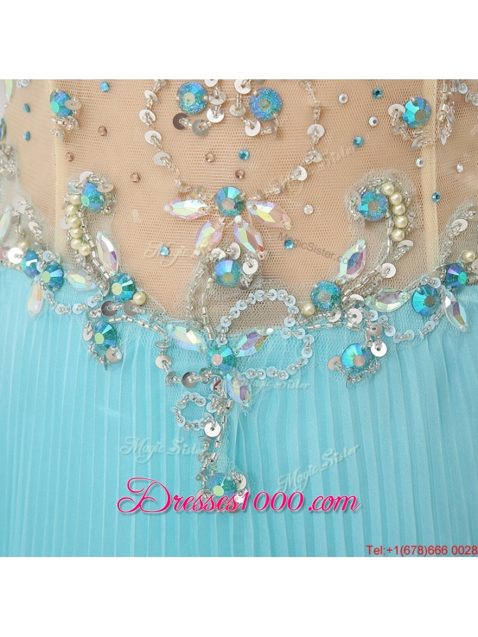 Perfect Beaded Straps Zipper Up Prom Dresses with Cap Sleeves