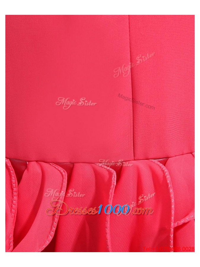 2016 Pretty Appliques and Ruffles Mermaid Prom Dress