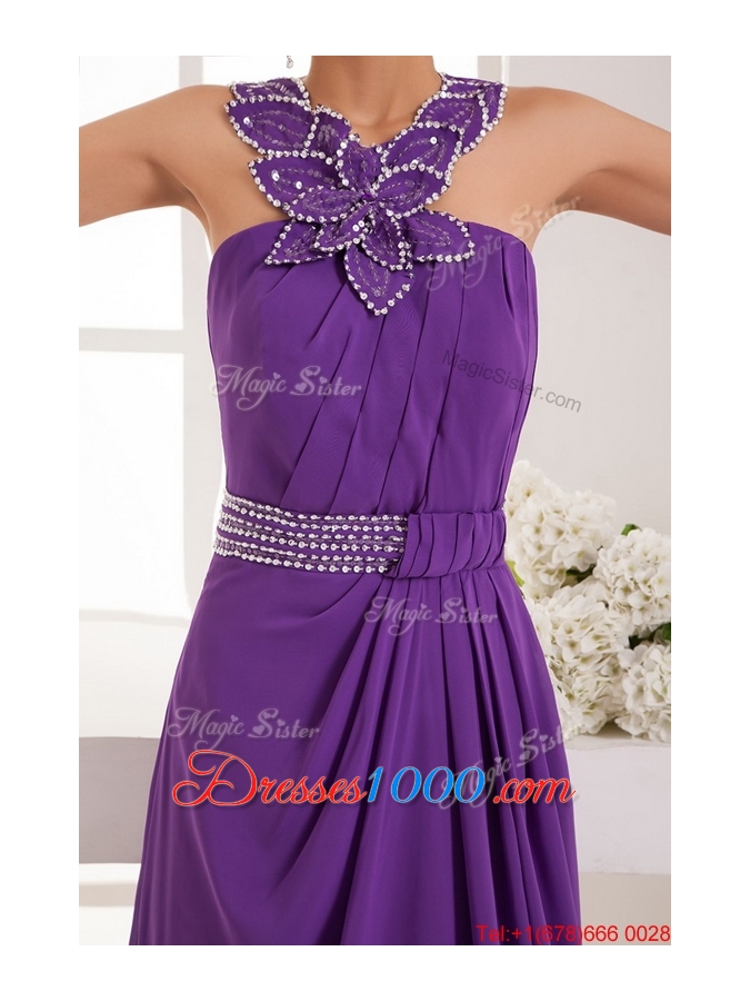 Beautiful Empire Straps Prom Dresses with Beading