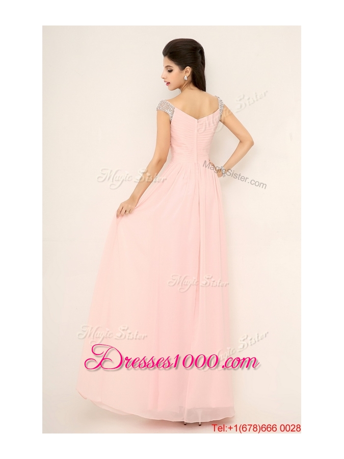Beautiful Off the Shoulder Prom Dresses with Cap Sleeves for 2016
