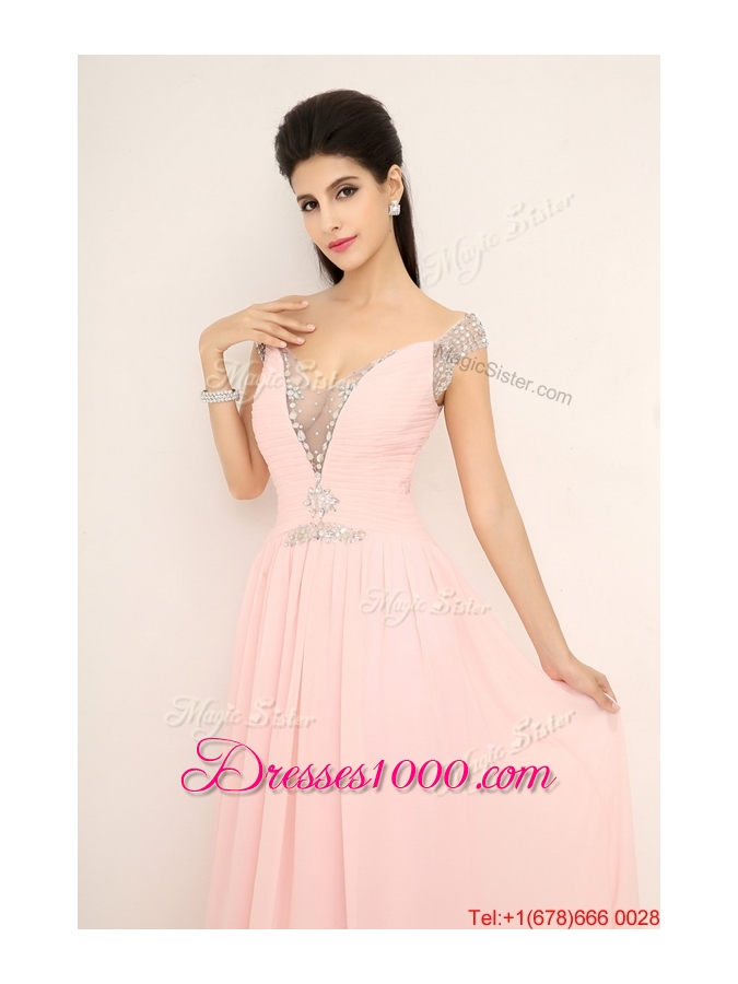 Beautiful Off the Shoulder Prom Dresses with Cap Sleeves for 2016