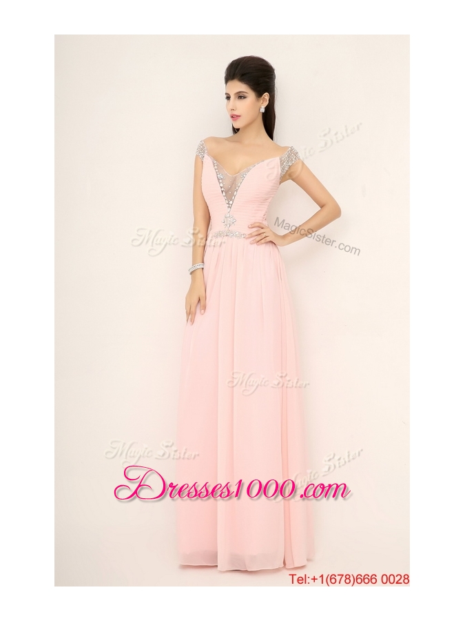 Beautiful Off the Shoulder Prom Dresses with Cap Sleeves for 2016