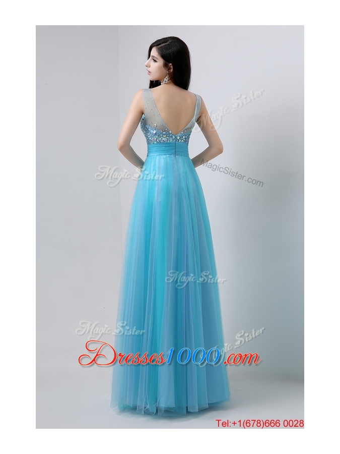 Best Selling Sweetheart Tulle Prom Dresses with Beading for 2016