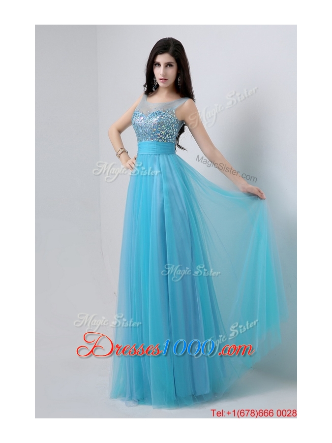 Best Selling Sweetheart Tulle Prom Dresses with Beading for 2016