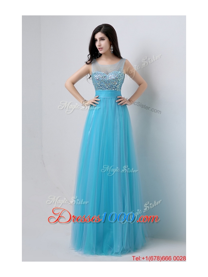 Best Selling Sweetheart Tulle Prom Dresses with Beading for 2016