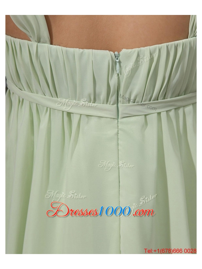 Fashionable Straps Short Prom Gowns with Appliques