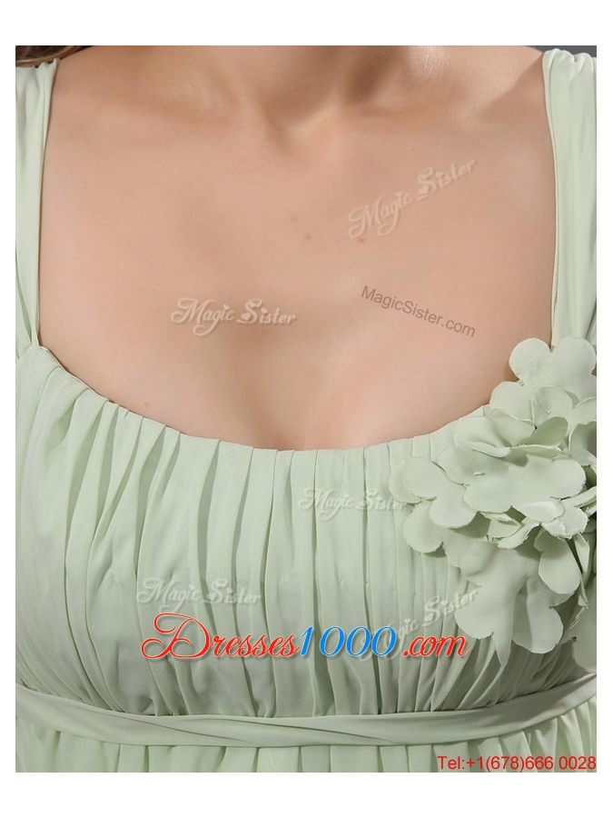 Fashionable Straps Short Prom Gowns with Appliques