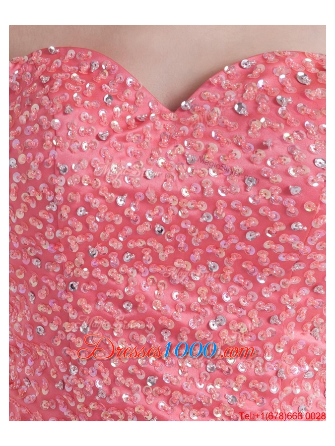 New Arrivals A Line Sweetheart Prom Dresses in Watermelon for 2016