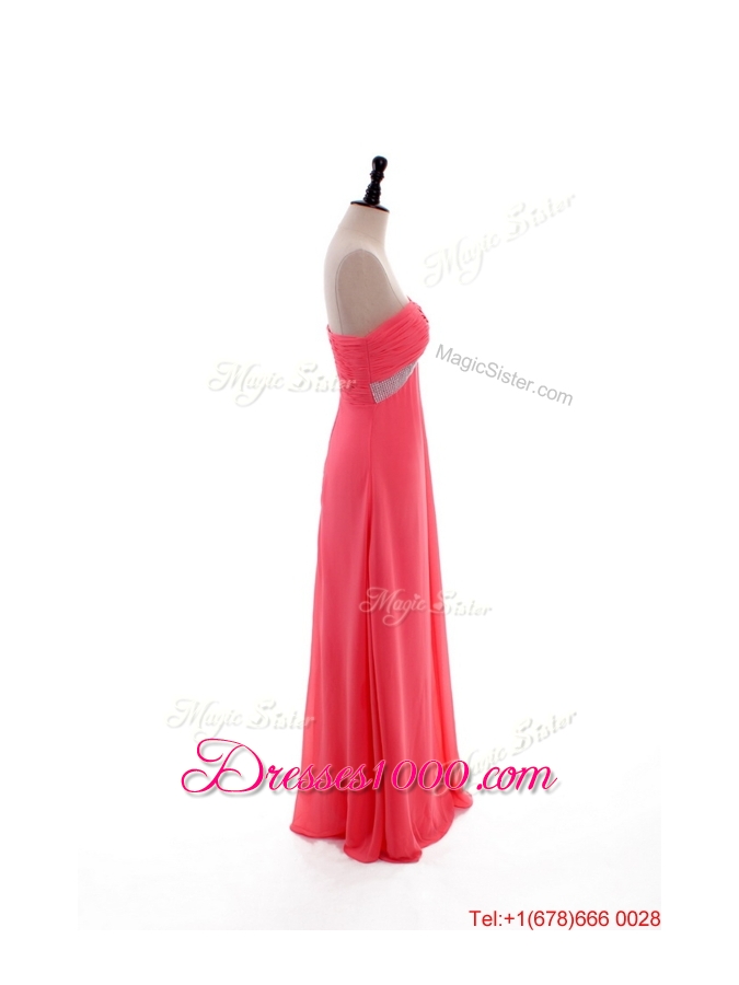 2016 Beautiful Empire One Shoulder Prom Dresses with Beading