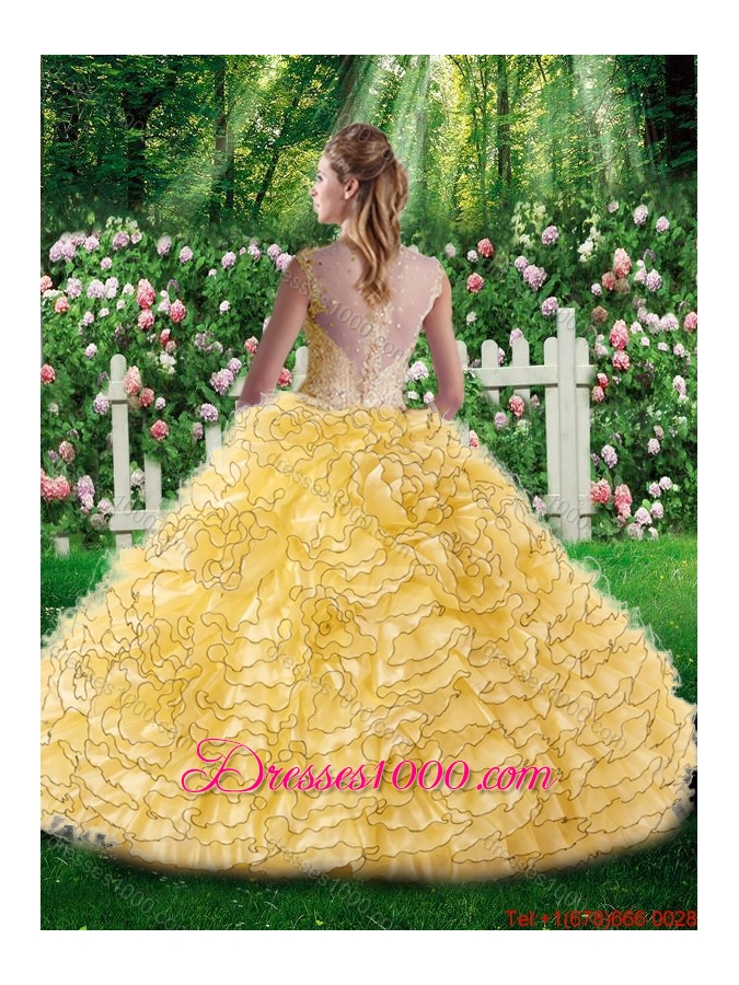 2016 Elegant Straps Beading Quinceanera Dresses for 16 Brithday Party