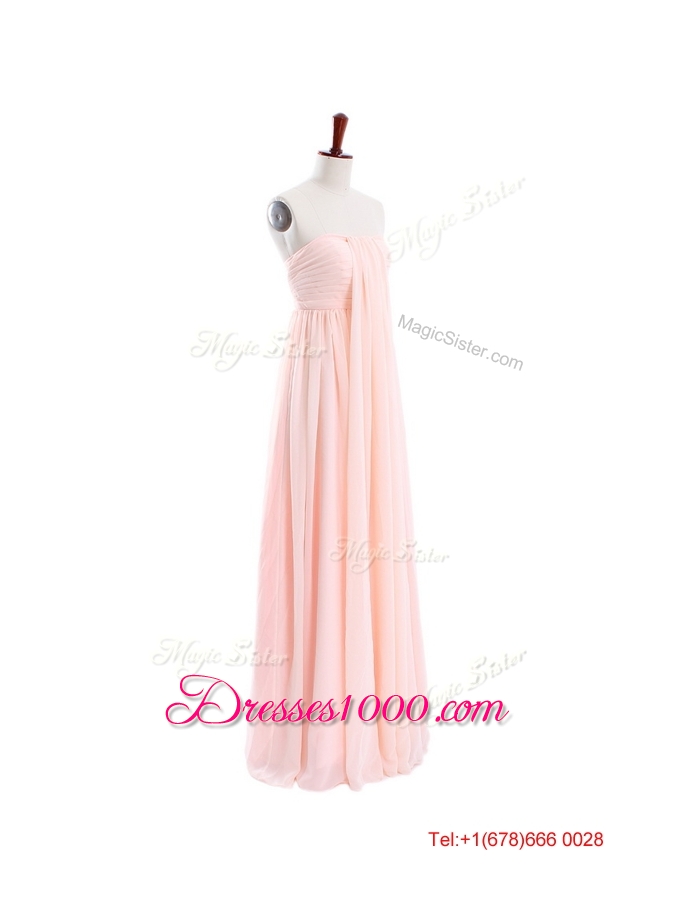Beautiful Empire Strapless Ruching Prom Dresses for Homecoming