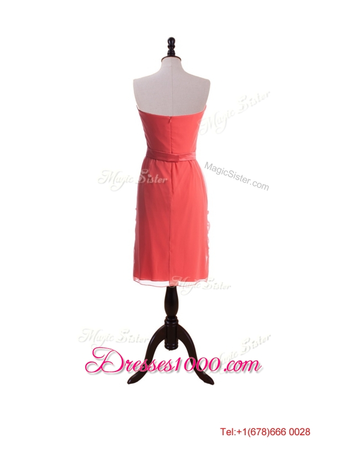 Beautiful Short Prom Dresses with Belt and Ruching for 2016