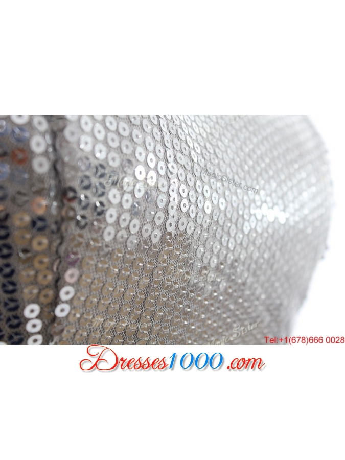 Custom Made 2016 Summer Short Prom Dress with Sequins and Belt