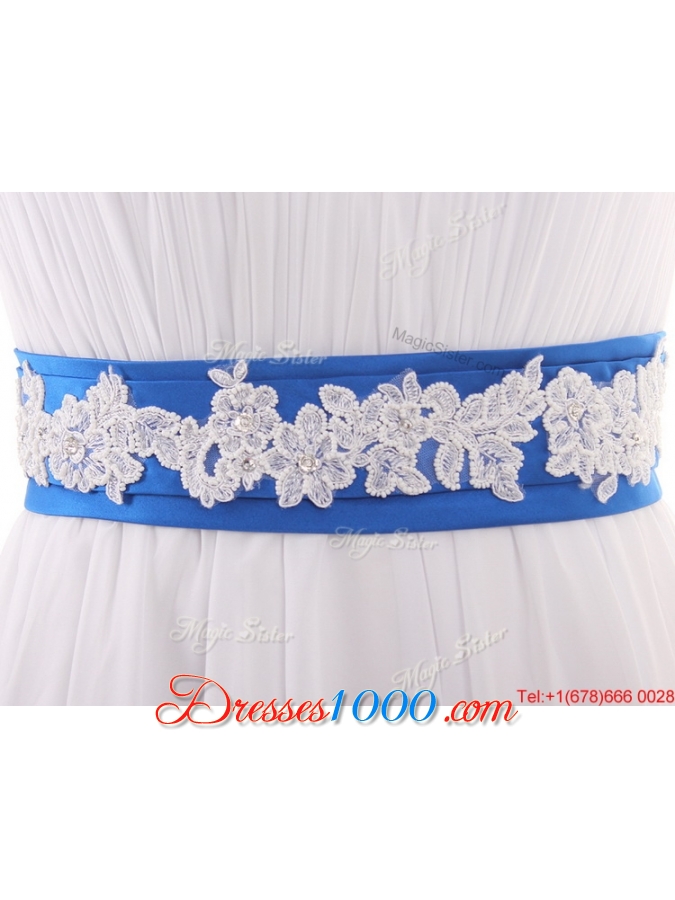 Pretty Perfect Empire Strapless Wedding Dresses with Belt and Bowknot