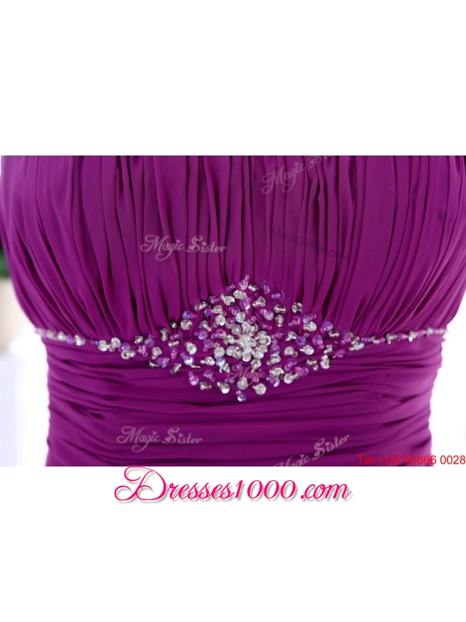 2016 Winter Beautiful Empire Strapless Beaded Prom Dresses with Ruffled Layers