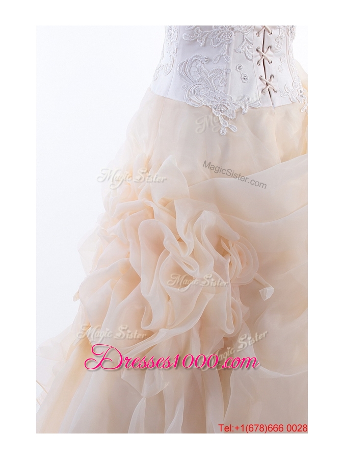 Great Affordable A Line Sweetheart Wedding Dresses with Appliques