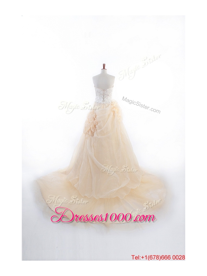 Great Affordable A Line Sweetheart Wedding Dresses with Appliques