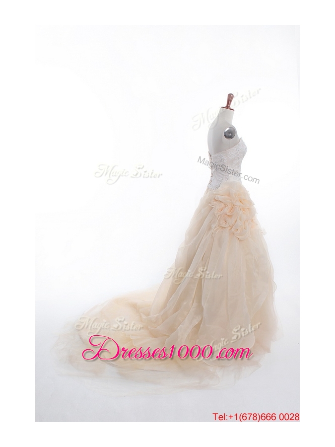 Great Affordable A Line Sweetheart Wedding Dresses with Appliques