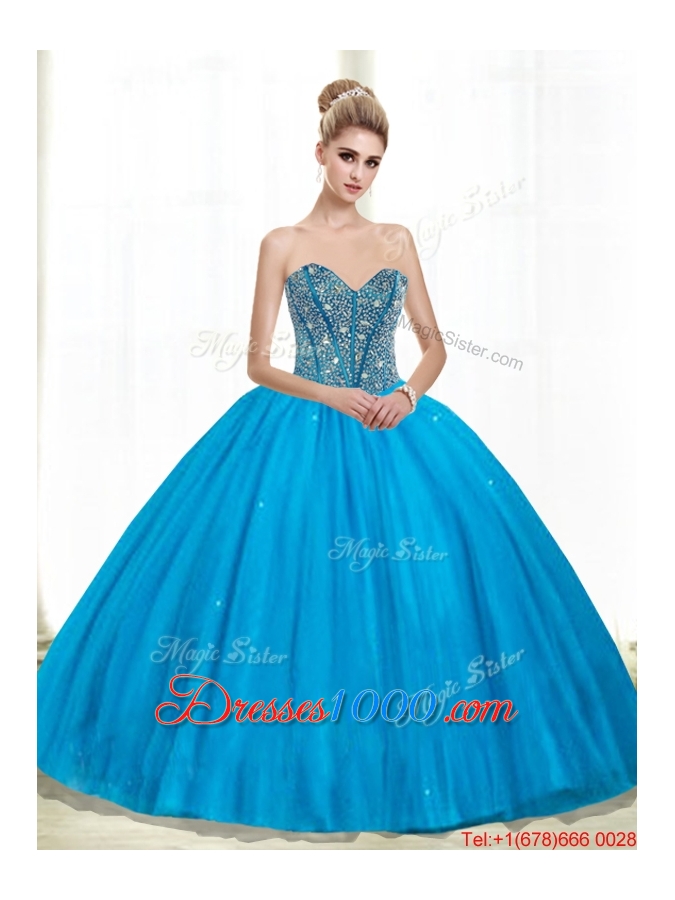 New Style Beading Sweetheart Quinceanera Dresses for 2015
