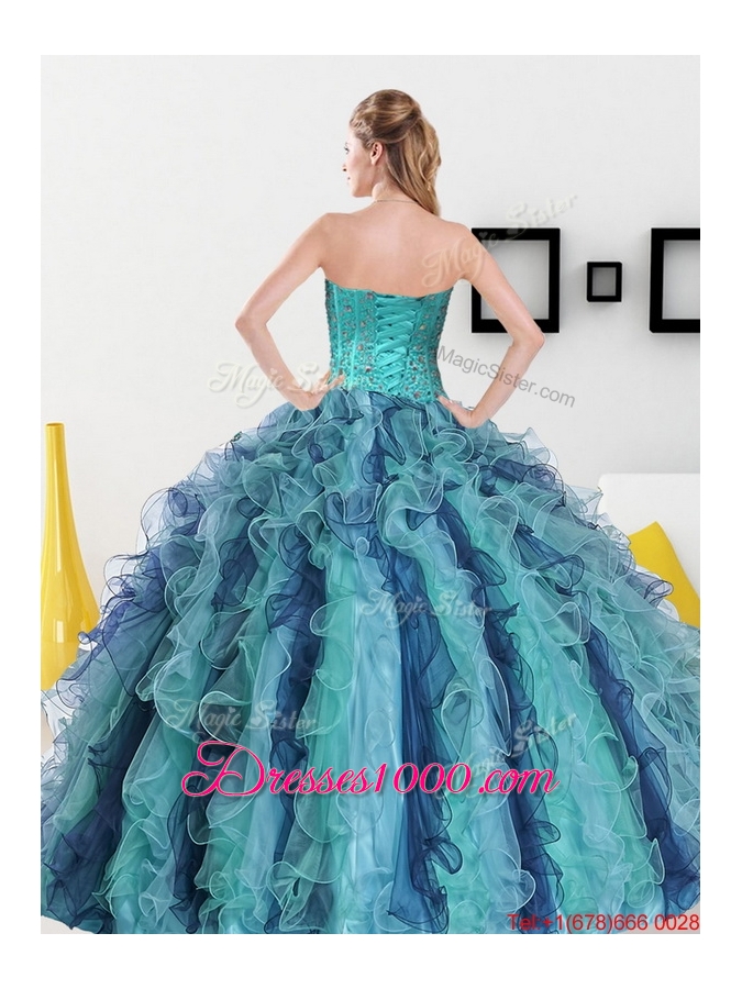 Beading and Ruffles Sweetheart Vestidos de Quinceanera