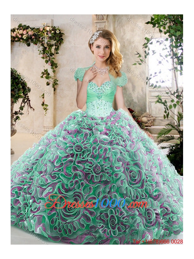 New Style Sweetheart Quinceanera Dresses with Beading and Ruffles