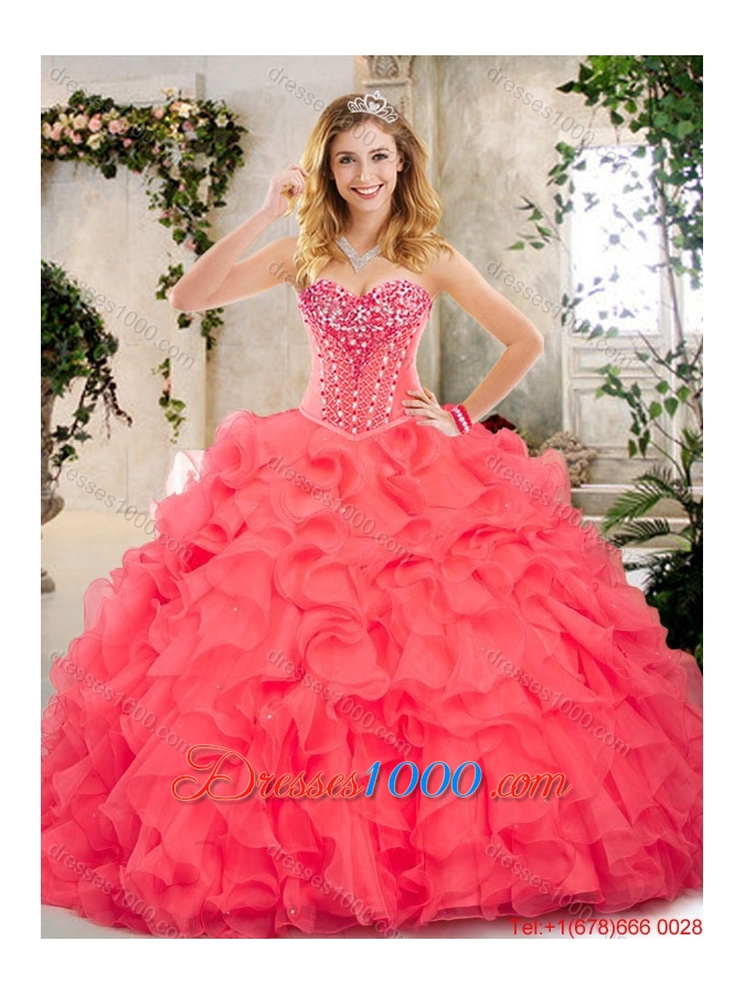Beautiful Beading and Ruffles Sweet 16 Dresses for 2016
