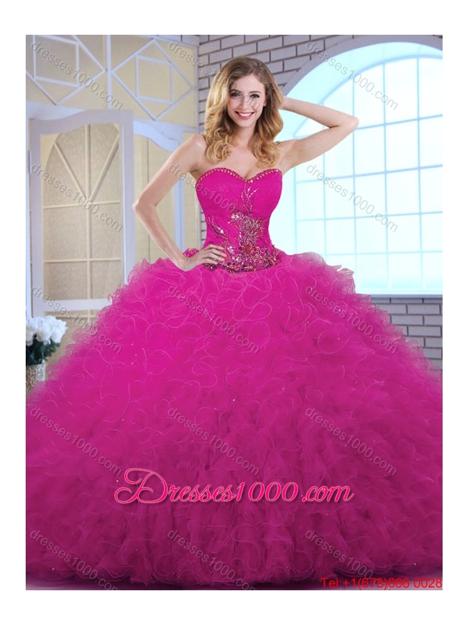 Elegant Ball Gown Sweetheart Quinceanera Dresses with Ruffles