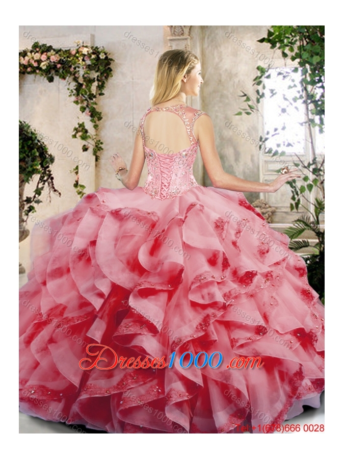 Fashionable Ruffles Quinceanera Dresses with Appliques