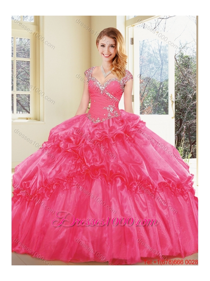 New Arrivals Straps Quinceanera Dresses with Beading and Ruffles
