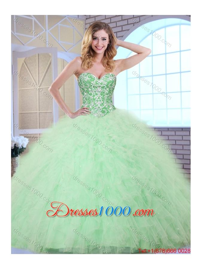 2016 Fashionable Sweetheart Quinceanera Dresses with Beading