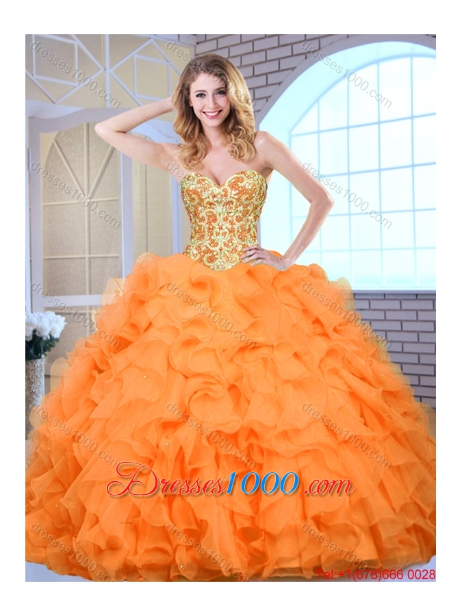 2016 Fashionable Sweetheart Quinceanera Dresses with Beading