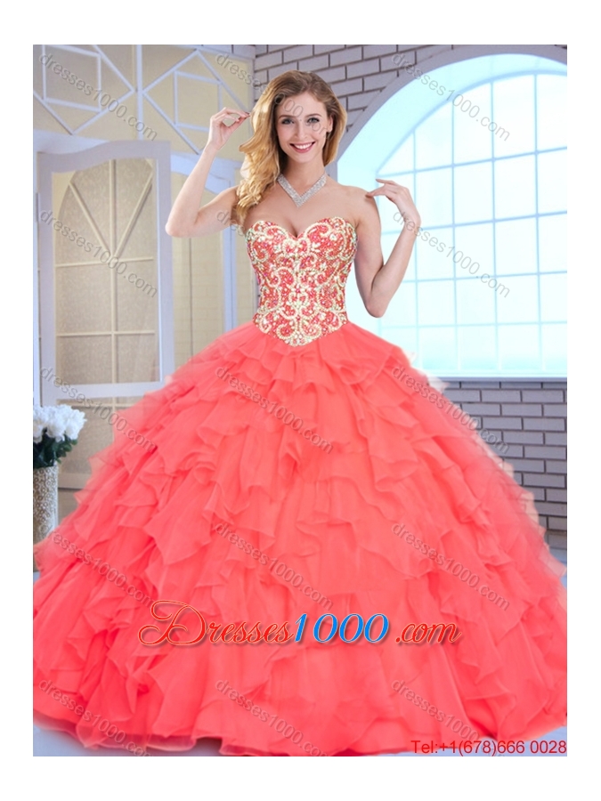 2016 Fashionable Sweetheart Quinceanera Dresses with Beading