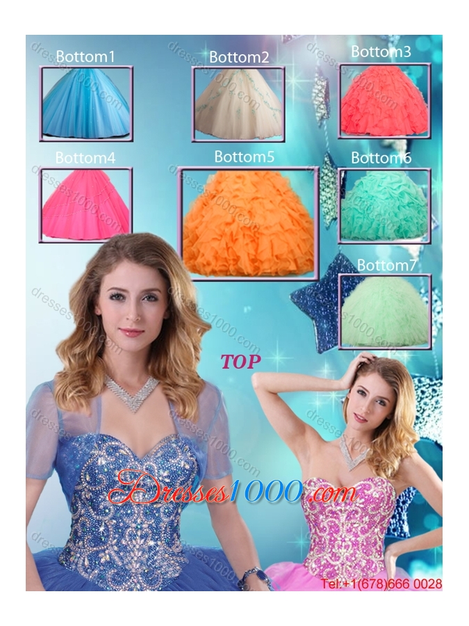 2016 Fashionable Sweetheart Quinceanera Dresses with Beading
