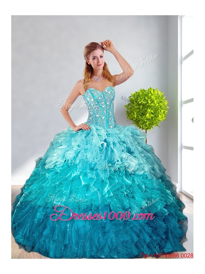 2016 Spring Pretty Sweetheart Detachable Quinceanera Dresses in Multi Color