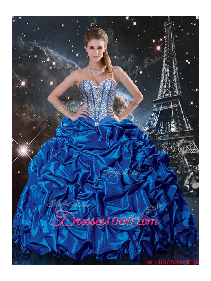 2016 Summer Beautiful Sweetheart Detachable Quinceanera Dresses with Beading and Pick Ups