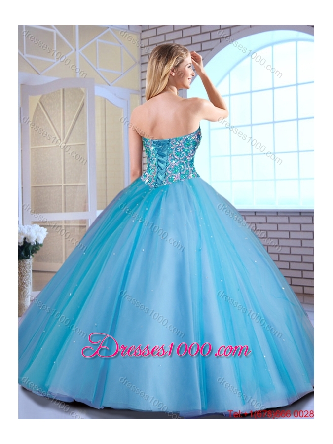 Cheap Ball Gown Beading Quinceanera Gowns with Sweetheart