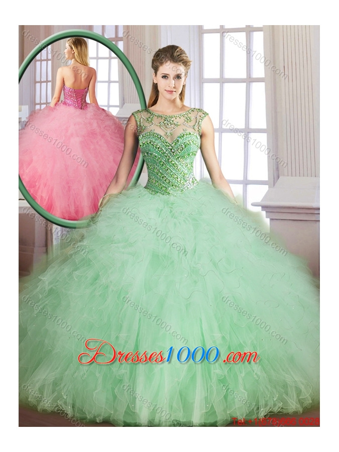 Classical Sweetheart Quinceanera Gowns with Beading and Ruffles