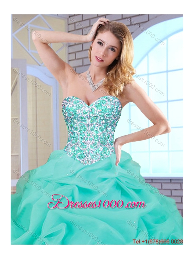 Hot Sale Beading and Ruffles Quinceanera Gowns with Lace Up