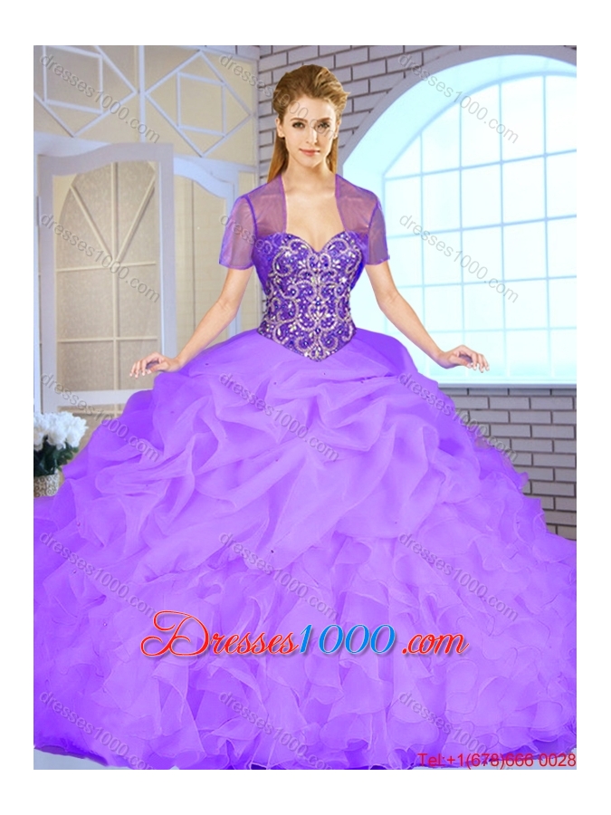 New Arrivals 2016 Spring Sweetheart Quinceanera Gowns with Beading