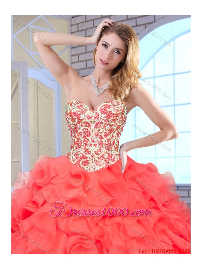 New Arrivals Ball Gown Quinceanera Dresses with Beading and Ruffles