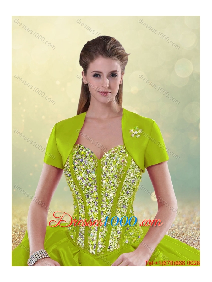 2016 Perfect Brush Train Sweet 16 Dresses in Multi Color