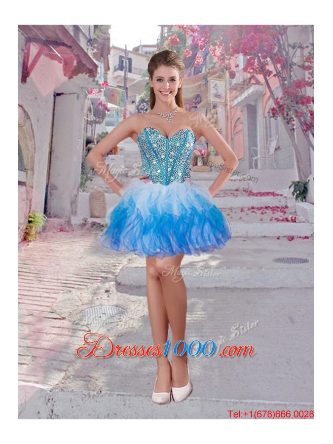 2016 Wonderful Ball Gown Detachable Quinceanera Dresses in Multi Color