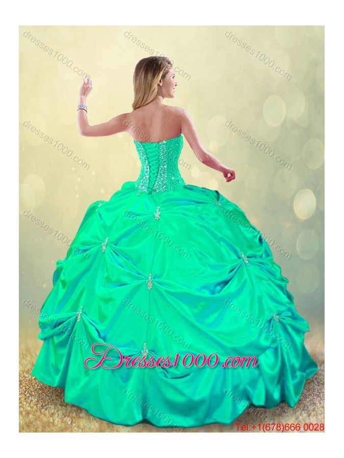 DBeautiful Beading and Pick Ups Detachable Quinceanera Dresses with Lace Up