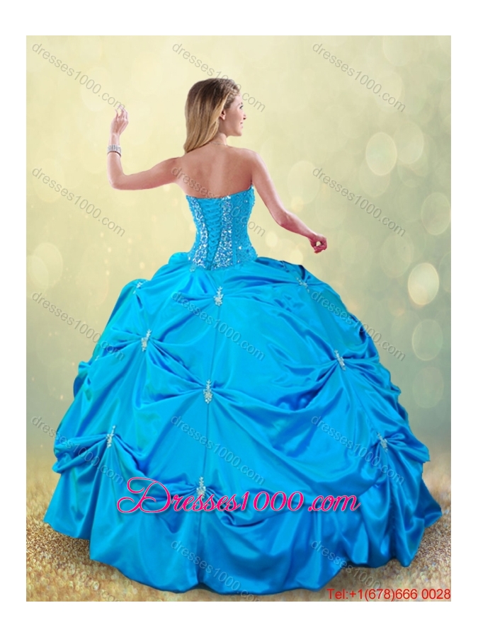 Elegant Sweetheart Detachable Quinceanera Dresses with Beading and Pick Ups