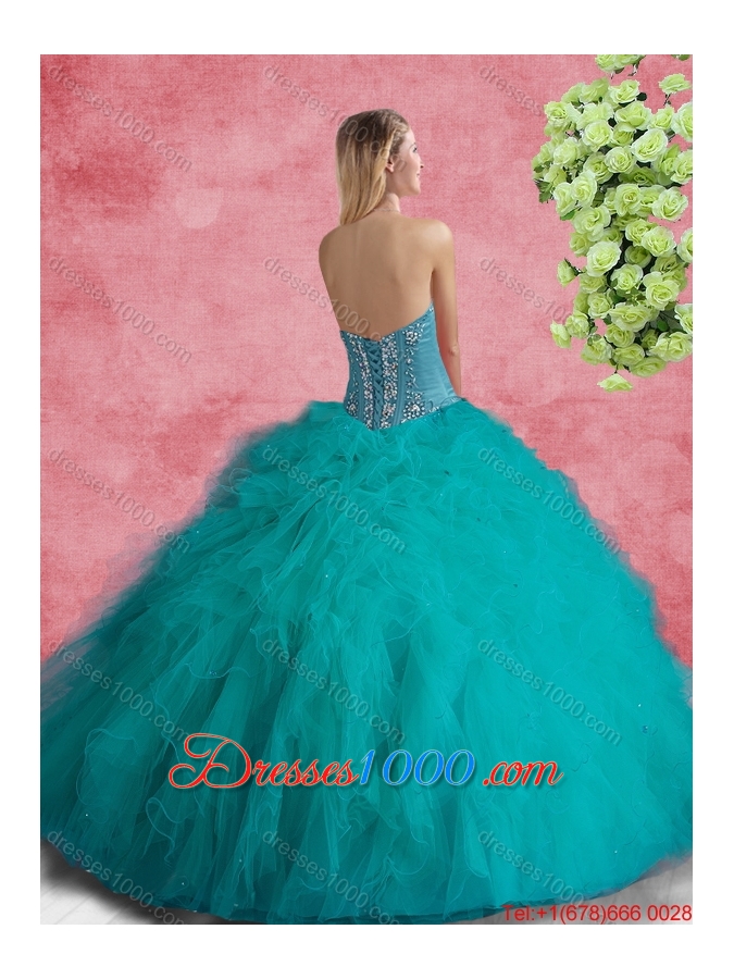 Perfect Strapless Sweet 16 Dresses with Beading and Ruffles