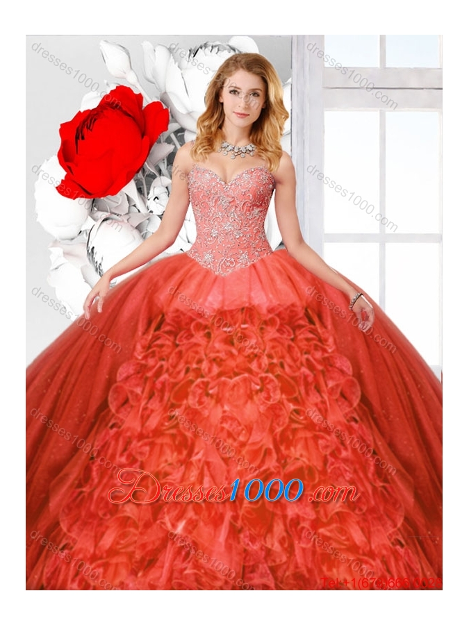 Latest Detachable Quinceanera Dresses with Beading and Ruffles